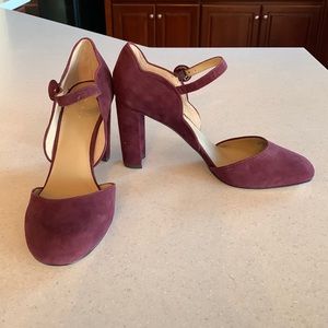 NWOB! Ann Taylor Purple Suede Mary Jane